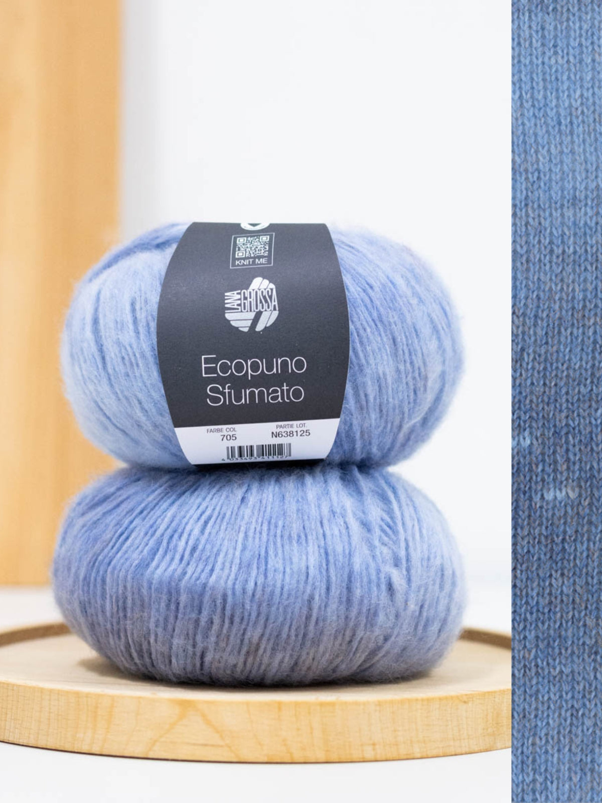 Ecopuno Sfumato 705 Jeans/lichtblauw