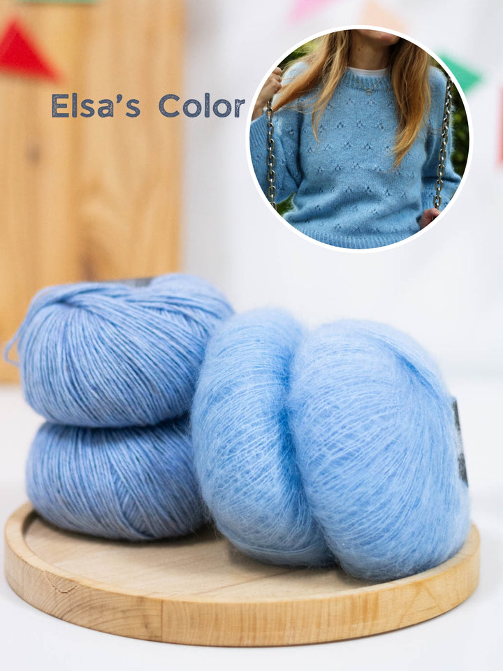 Breipakket Lillie Sweater - Kolibri by Johanna