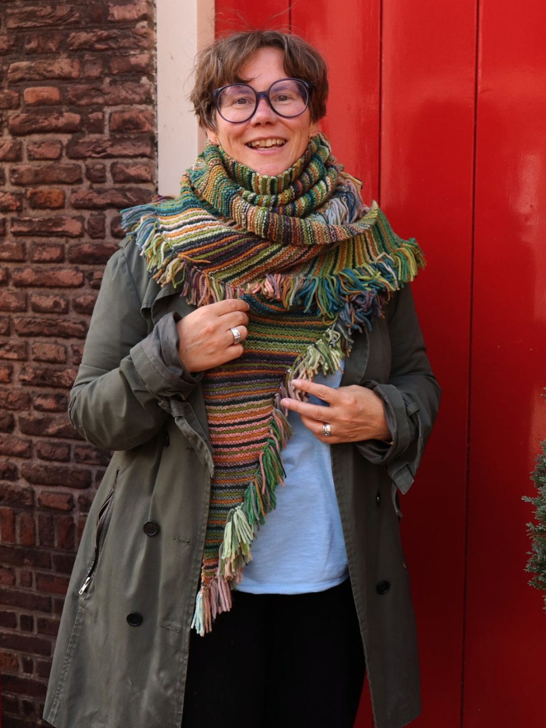 Breipakket Farfalla Cashmere 16 Fine driehoekstola