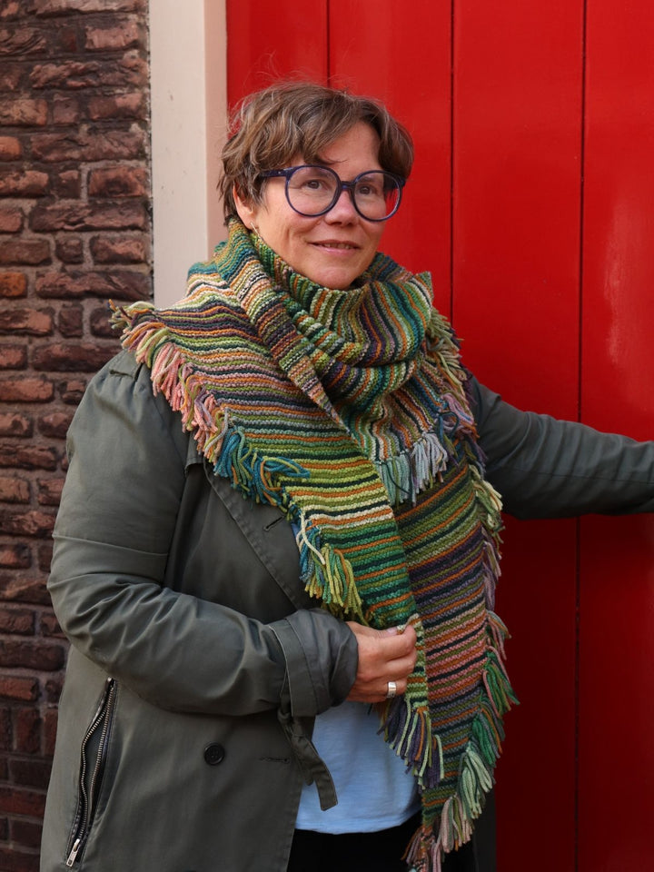 Breipakket Farfalla Cashmere 16 Fine driehoekstola