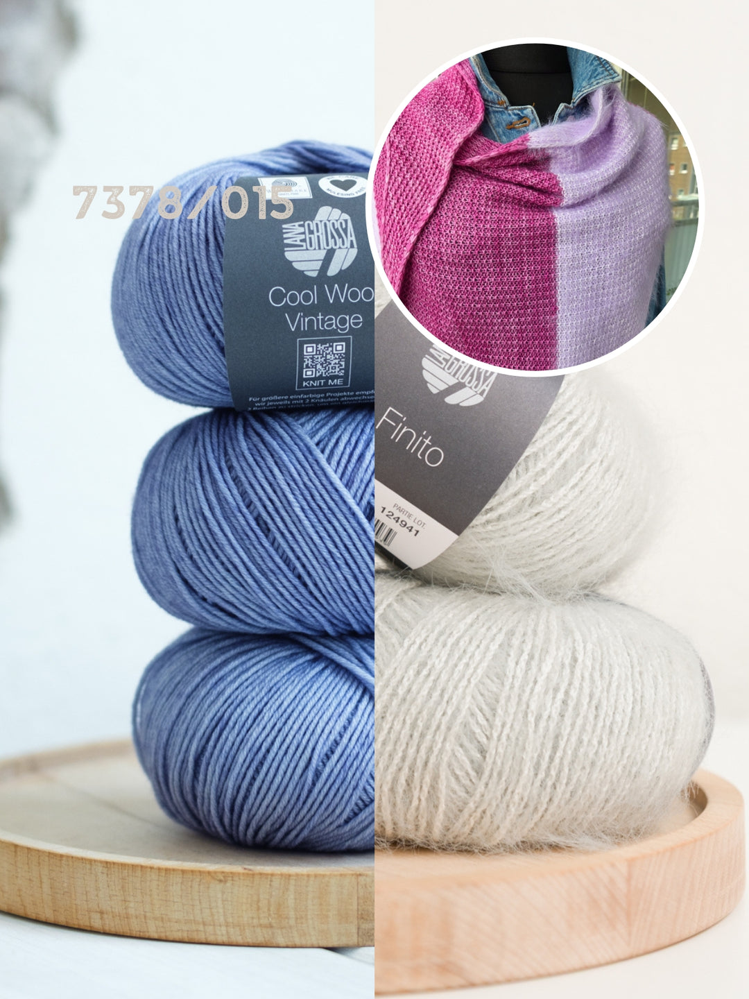 Breipakket Lizas Tuch Auszeit - Cool Wool Vintage Finito