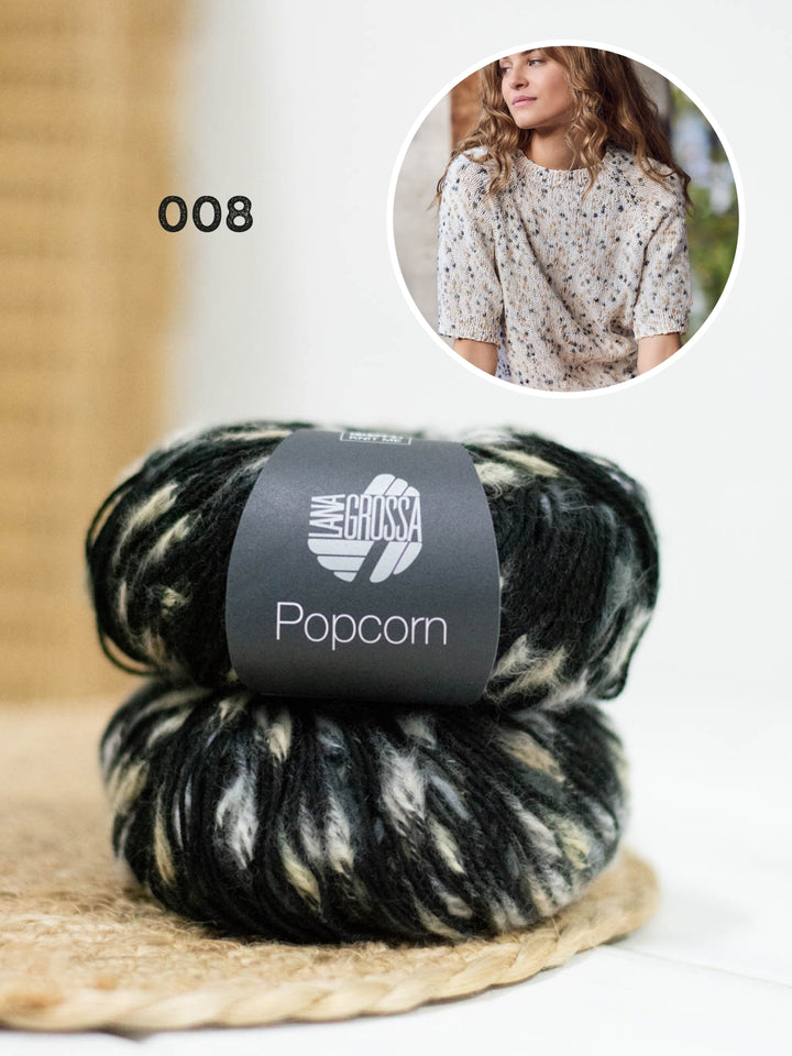 Breipakket Popcorn trui met korte mouwen