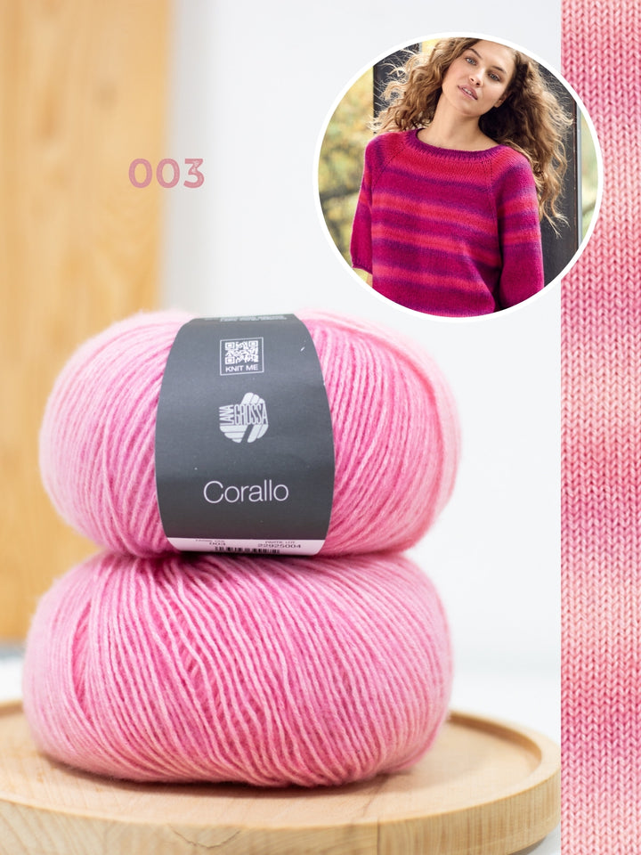 Breipakket Corallo trui met korte mouwen