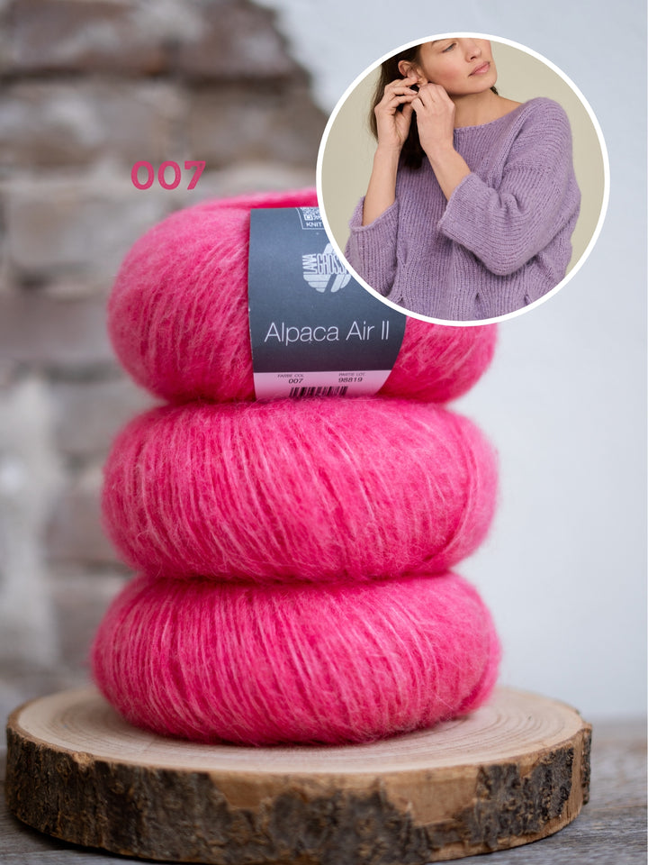 Breipakket Alpaca Air II top-down peplum trui