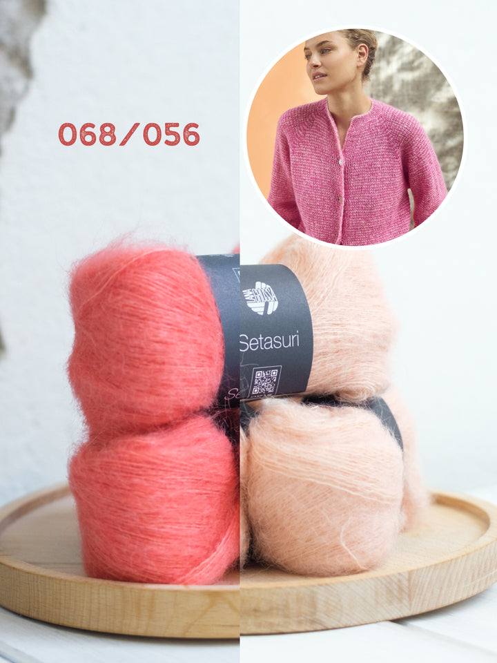 Breipakket Setasuri vest met streepjes - top-down