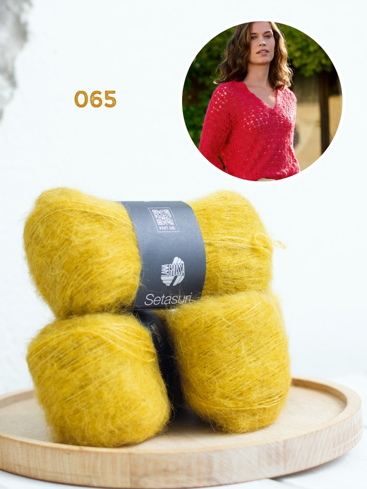 Haakpakket Setasuri v-hals trui