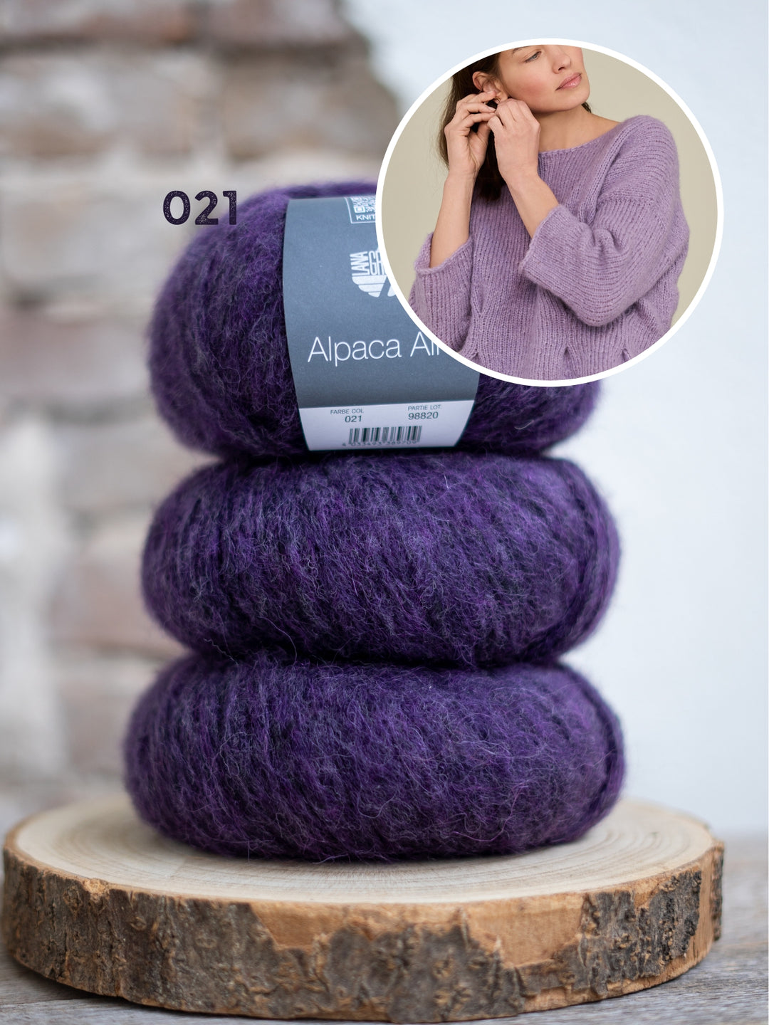Breipakket Alpaca Air II top-down peplum trui