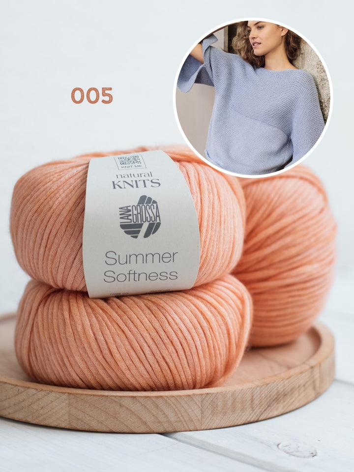 Breipakket Summer Softness trui met ribbels