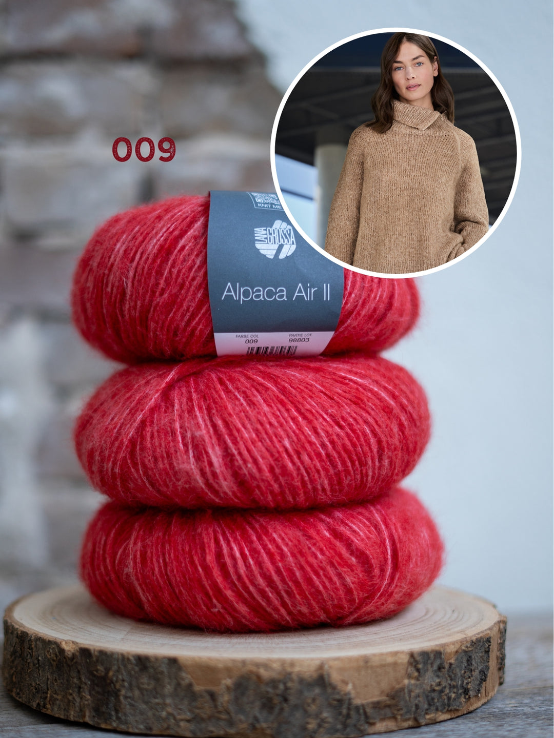 Breipakket Alpaca Air II top-down coltrui met rits
