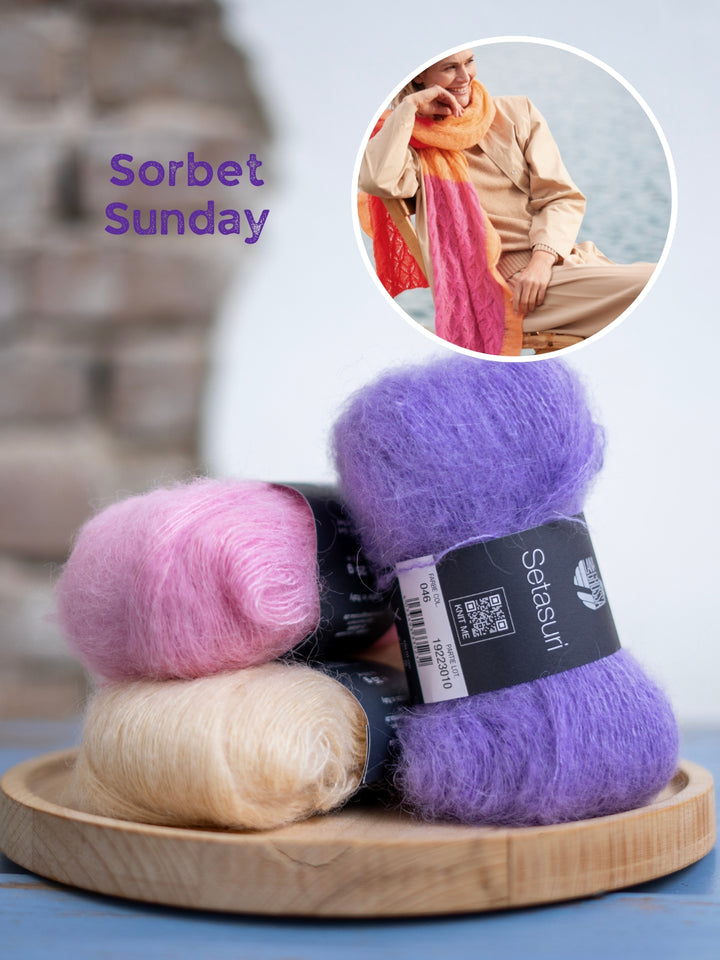 Breipakket Setasuri colorblock stola