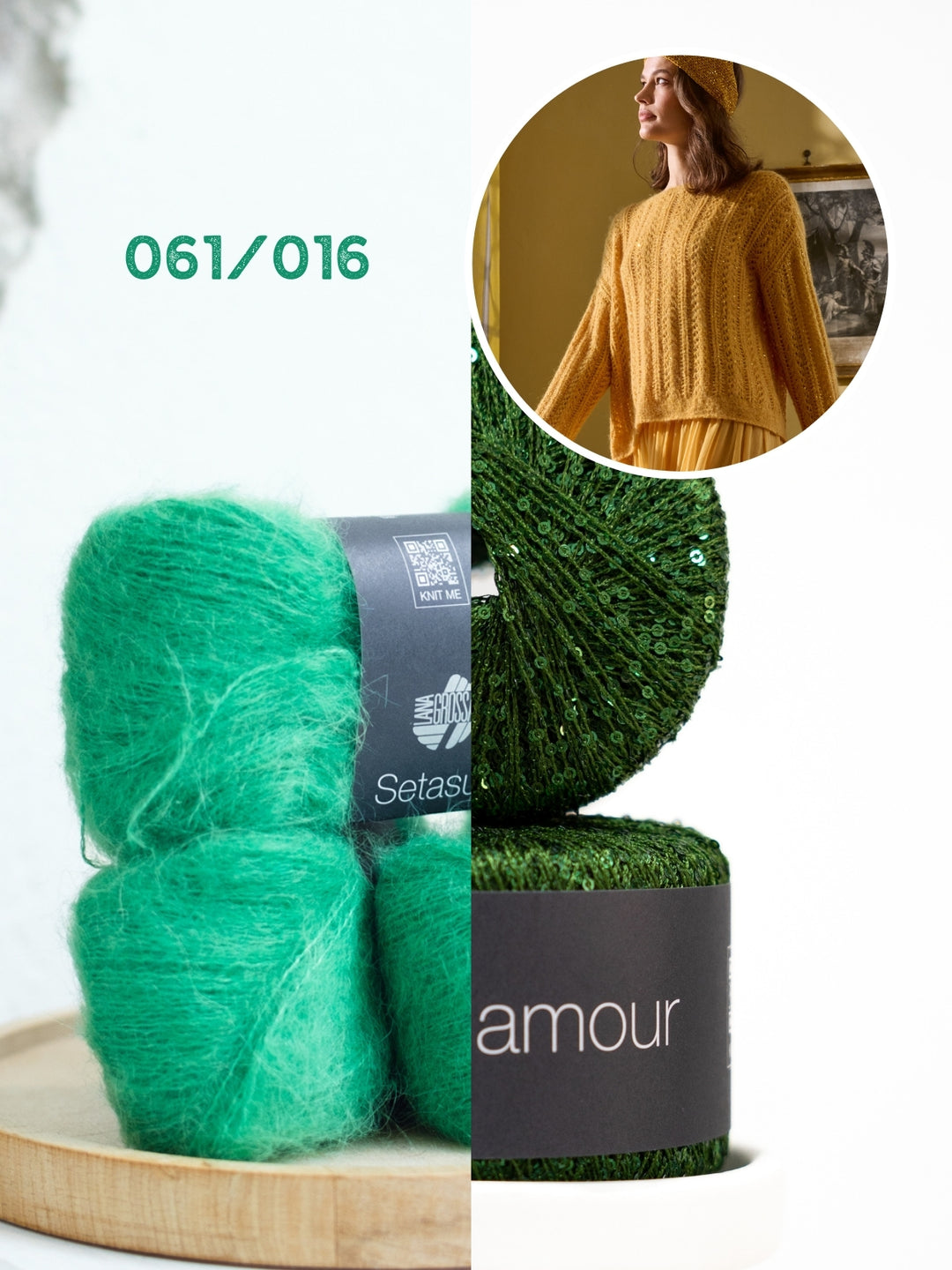 Breipakket Setasuri Glamour trui met kantpatroon