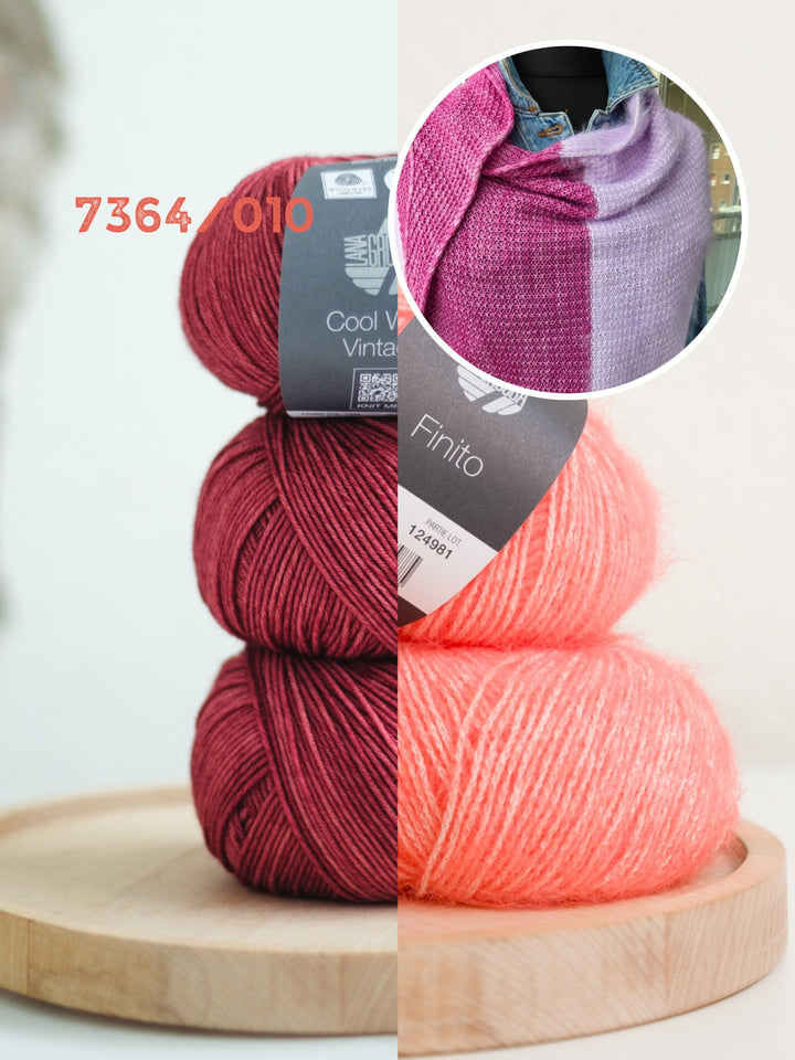 Breipakket Lizas Tuch Auszeit - Cool Wool Vintage Finito