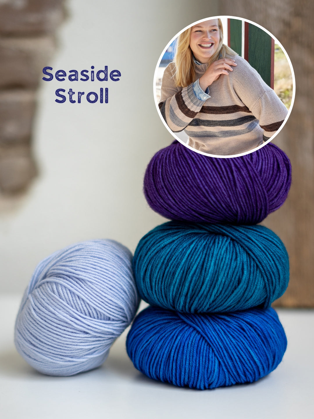 Breipakket Cool Wool trui met strepen