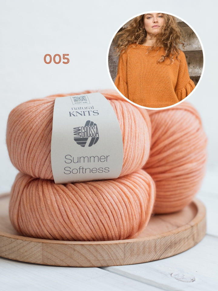 Breipakket Summer Softness shirt met geplooide mouwen