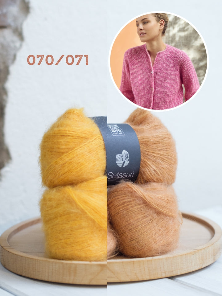 Breipakket Setasuri vest met streepjes - top-down