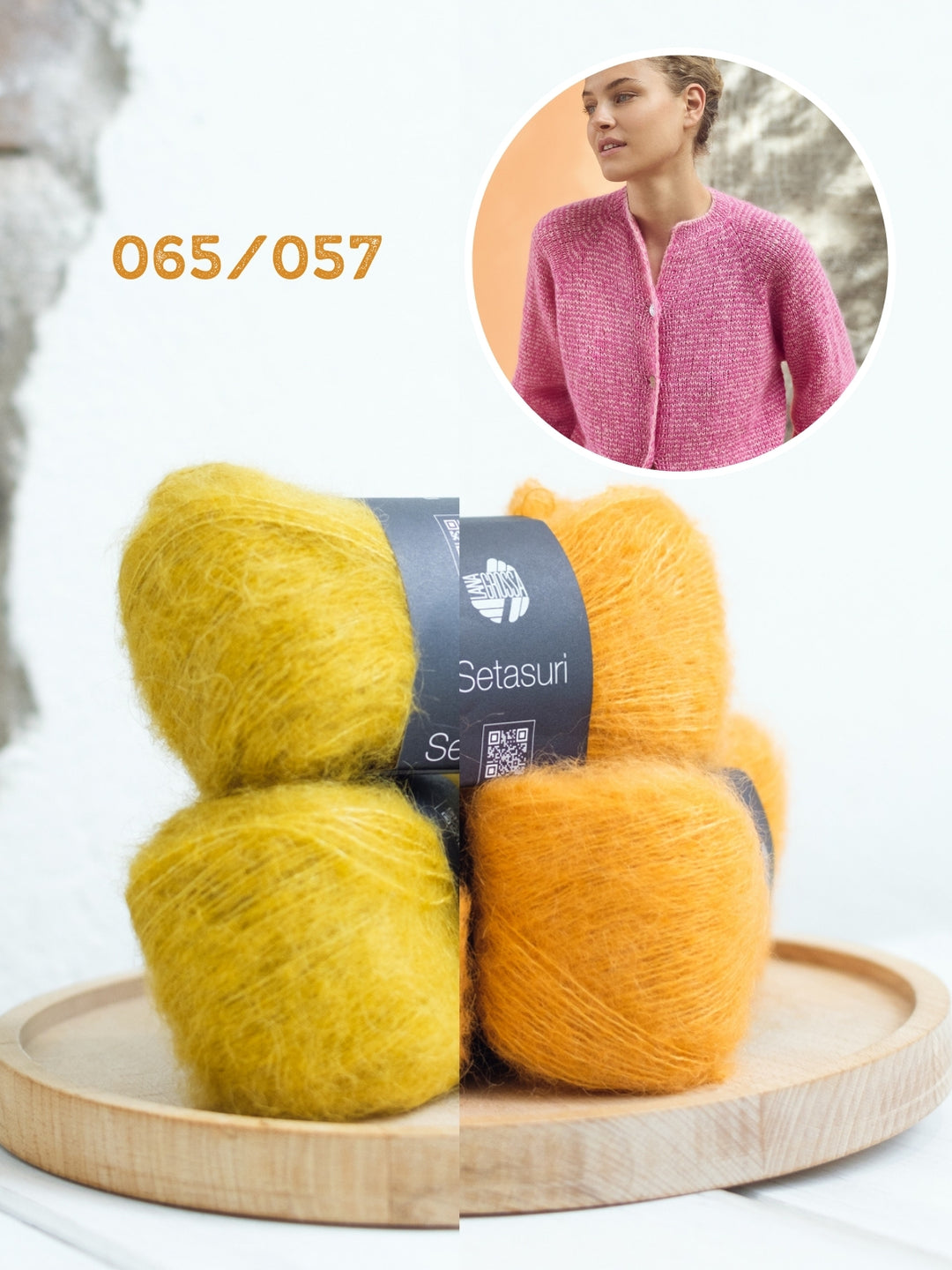 Breipakket Setasuri vest met streepjes - top-down