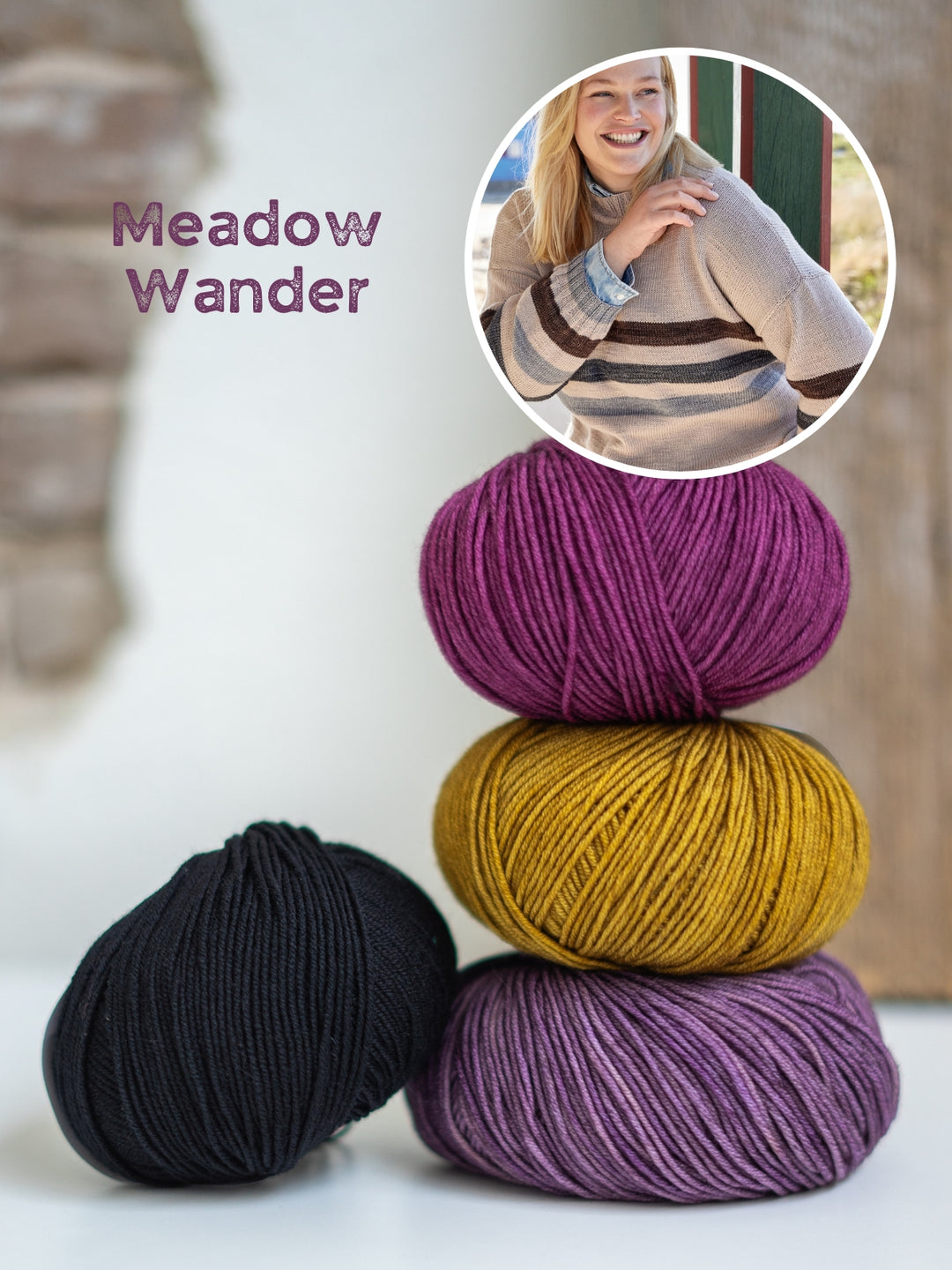 Breipakket Cool Wool trui met strepen
