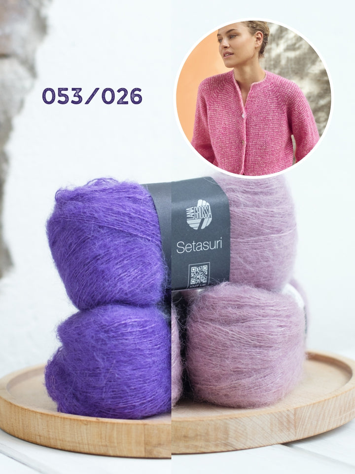 Breipakket Setasuri vest met streepjes - top-down