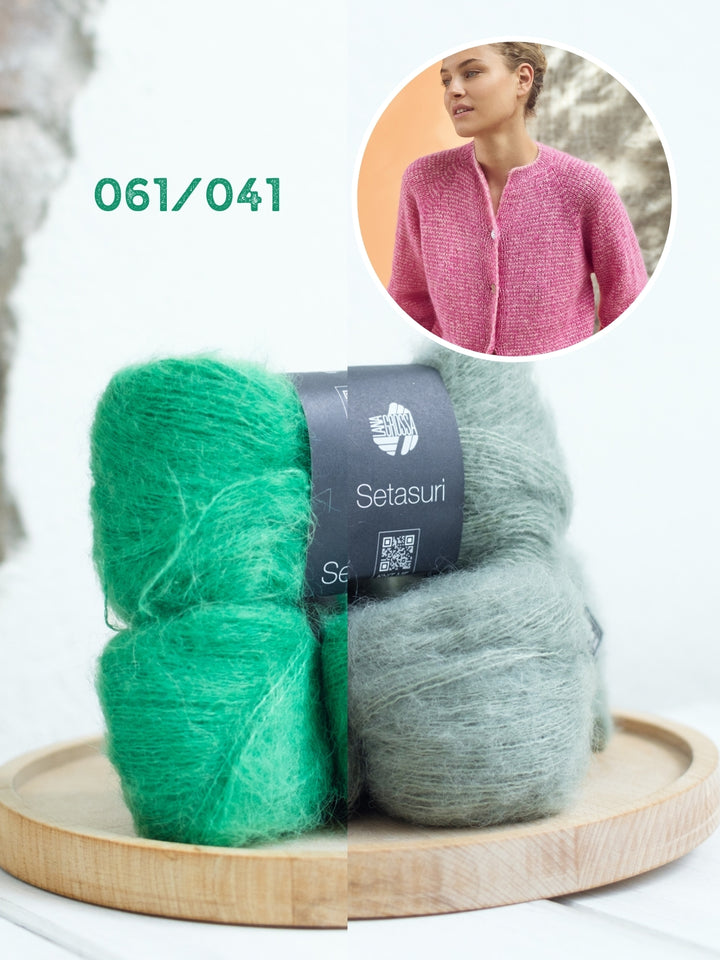 Breipakket Setasuri vest met streepjes - top-down