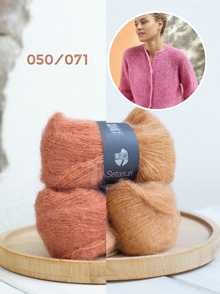 Breipakket Setasuri vest met streepjes - top-down