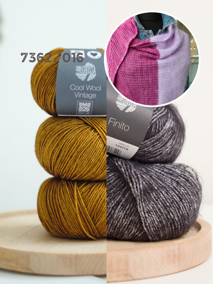 Breipakket Lizas Tuch Auszeit - Cool Wool Vintage Finito