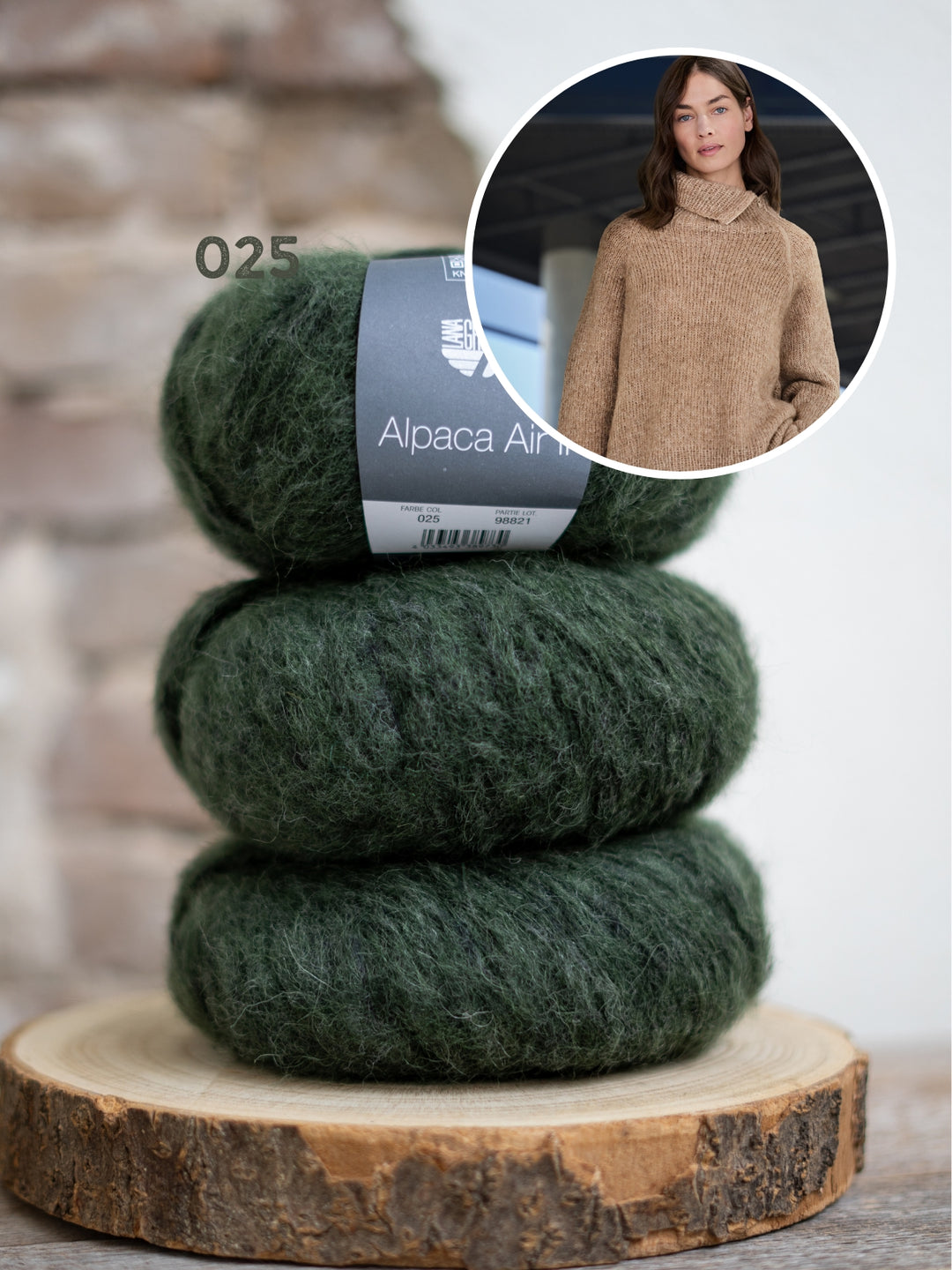 Breipakket Alpaca Air II top-down coltrui met rits