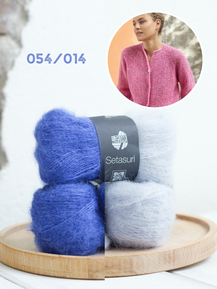 Breipakket Setasuri vest met streepjes - top-down