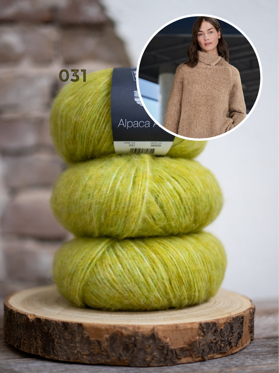 Breipakket Alpaca Air II top-down coltrui met rits