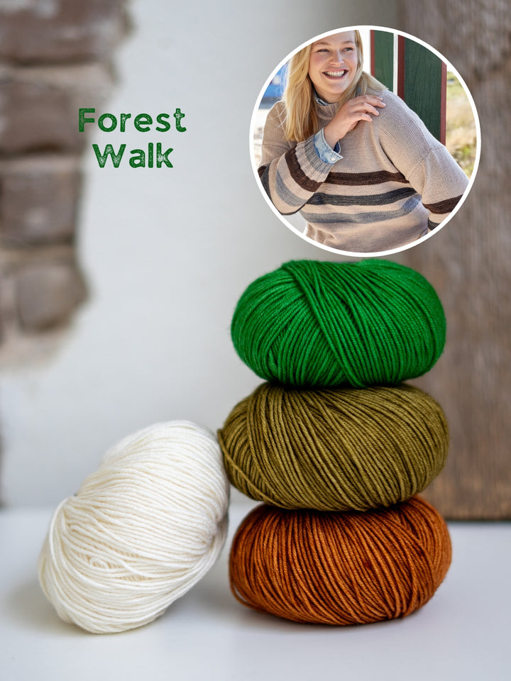 Breipakket Cool Wool trui met strepen