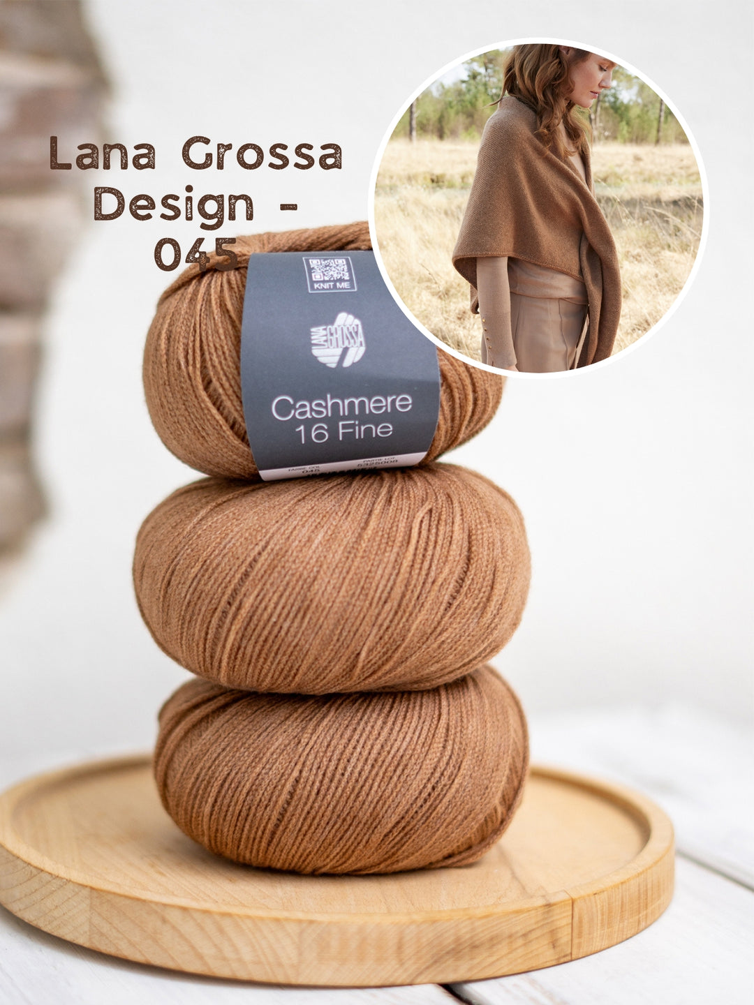 Breipakket Cashmere 16 Fine driehoekstola met spleet