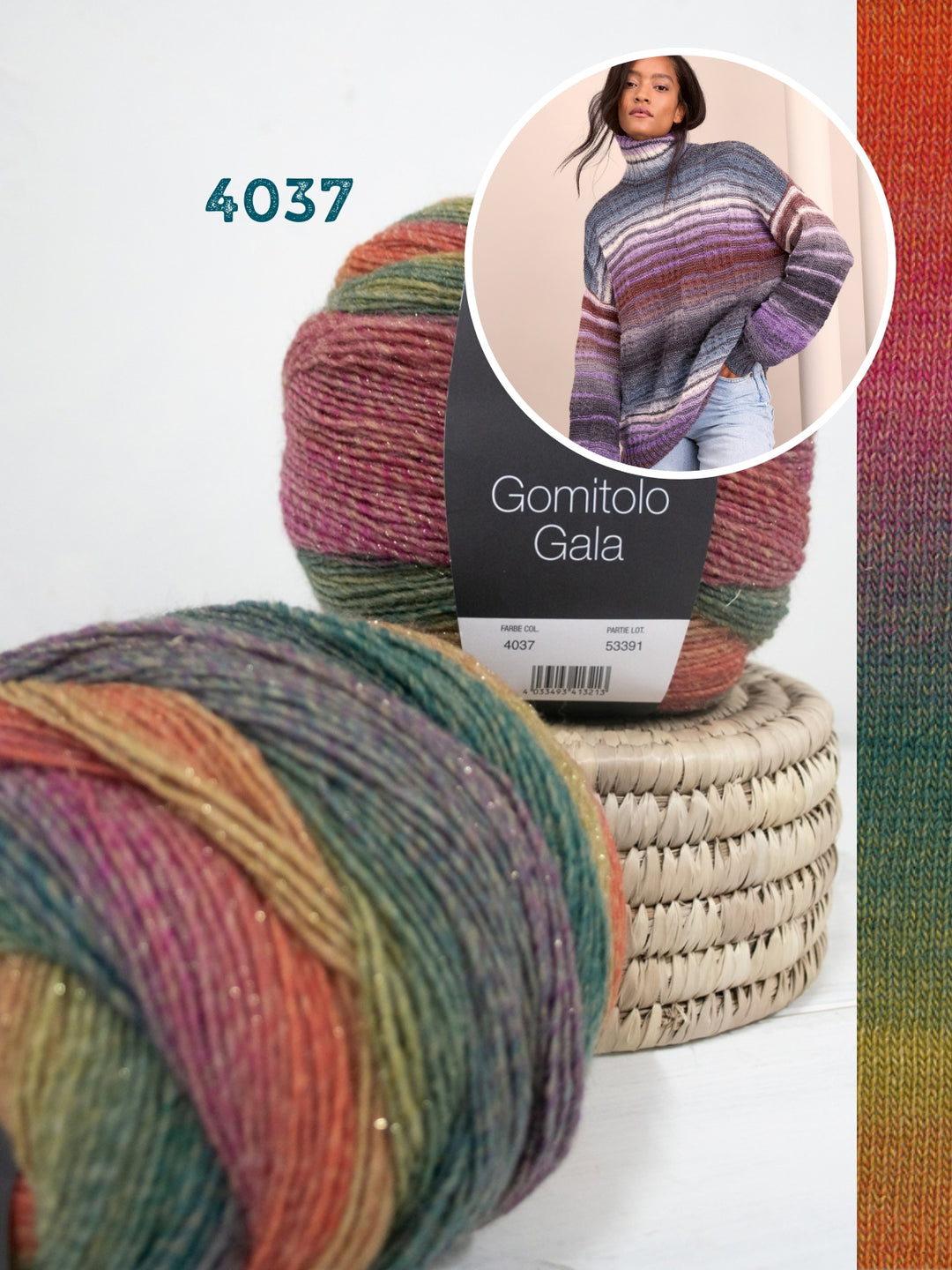 Breipakket Gomitolo Gala rolkraagtrui oversized