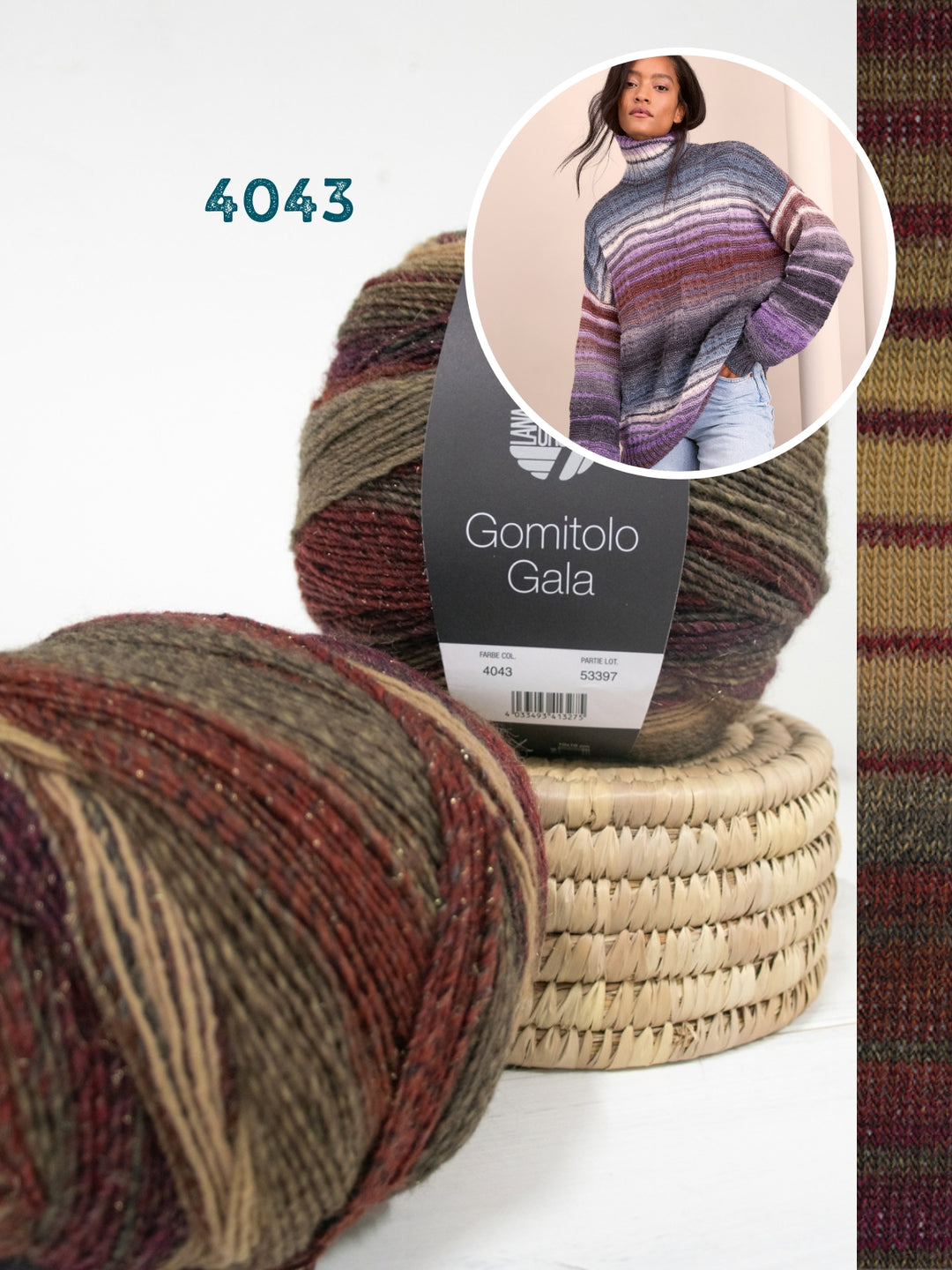 Breipakket Gomitolo Gala rolkraagtrui oversized