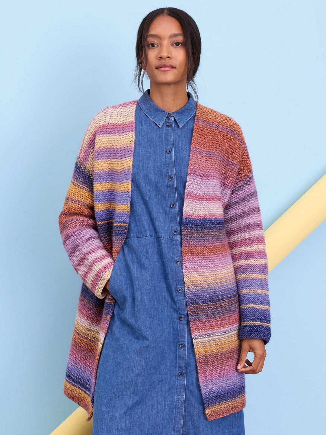 Breipakket Gomitolo Modo vest - top-down