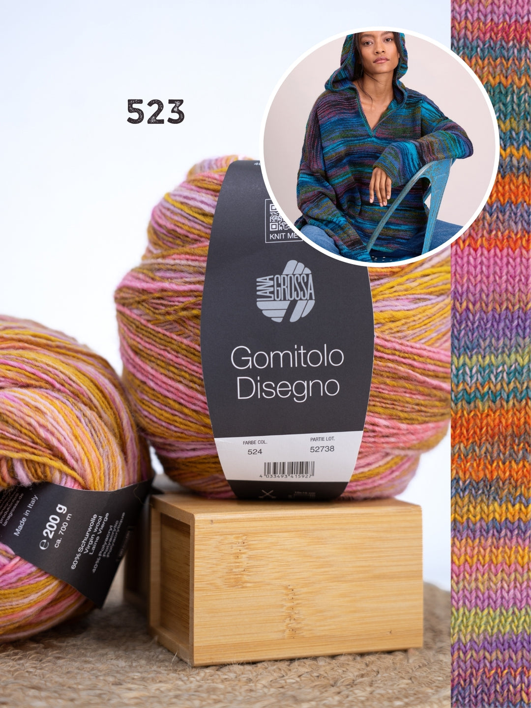 Breipakket Gomitolo Disegno hoodie oversized