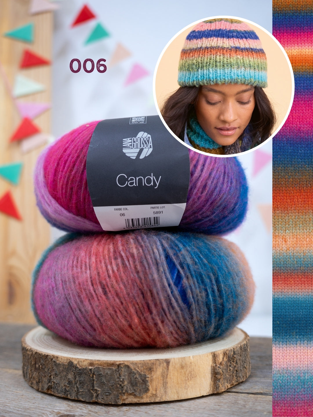 Breipakket Candy strepenmuts