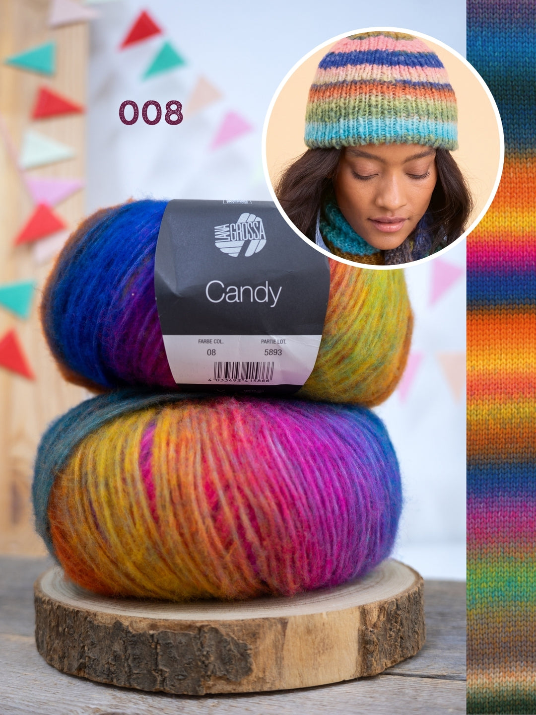 Breipakket Candy strepenmuts