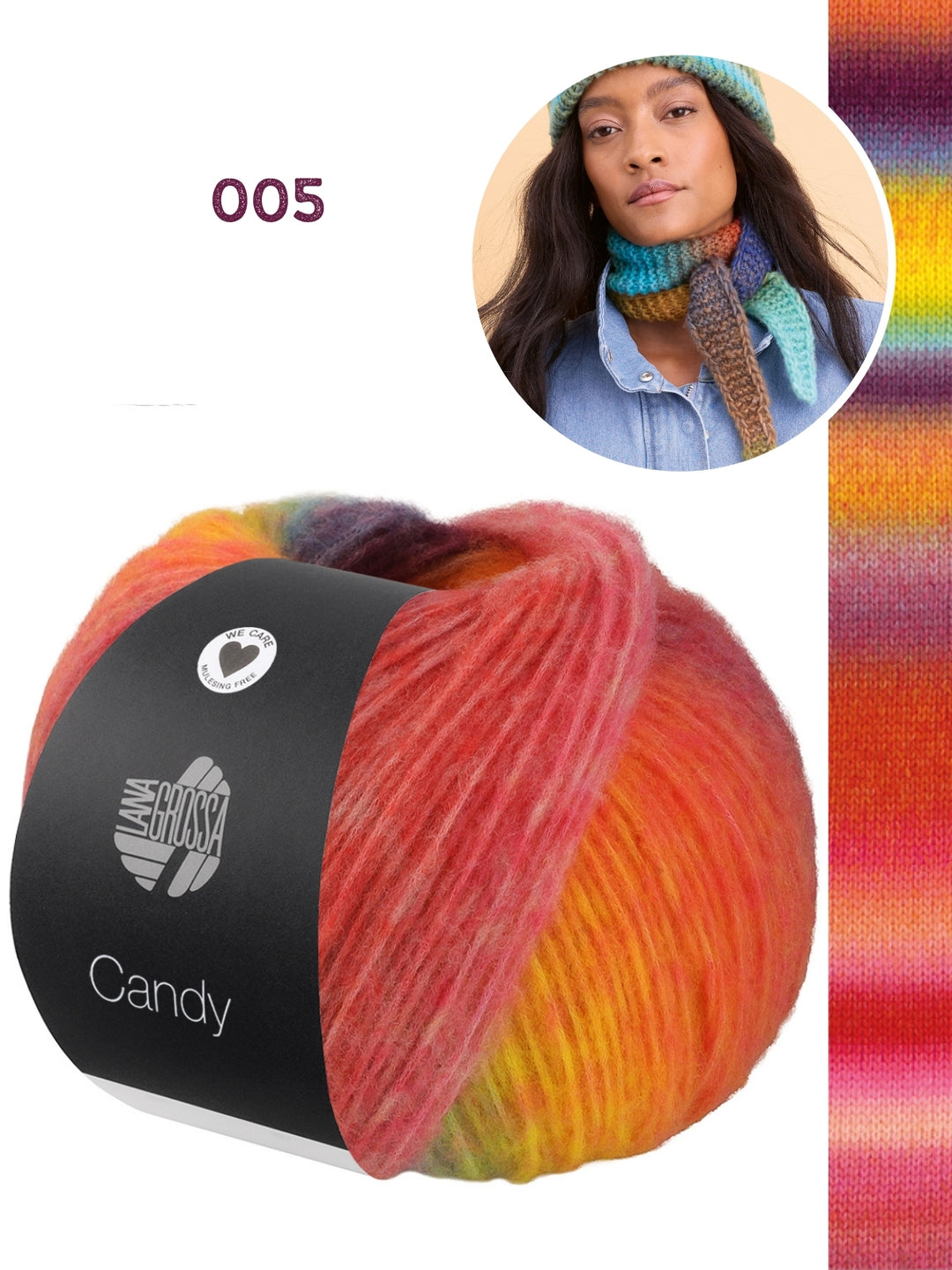 Breipakket Candy small sjaaltje