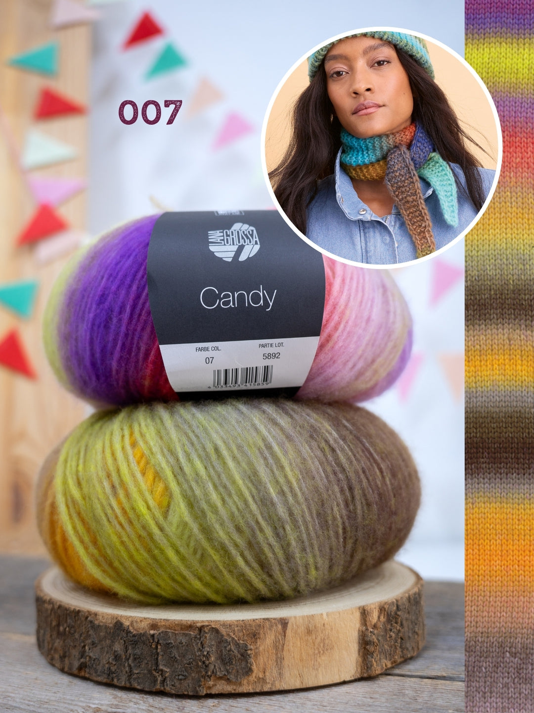 Breipakket Candy small sjaaltje