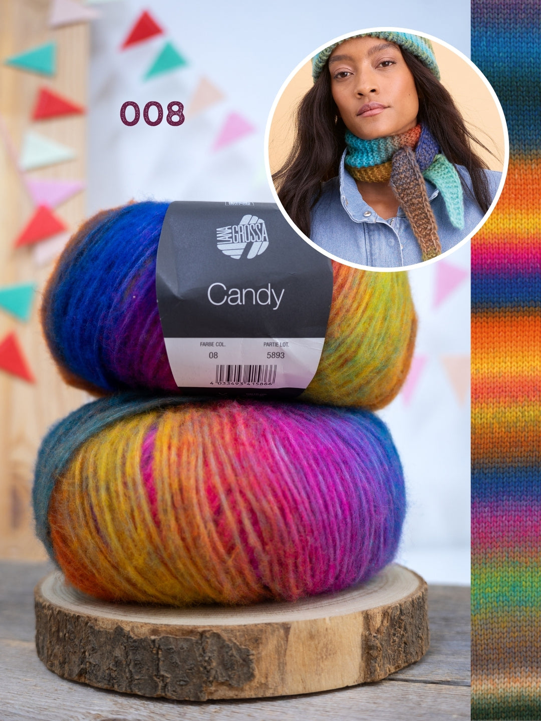 Breipakket Candy small sjaaltje