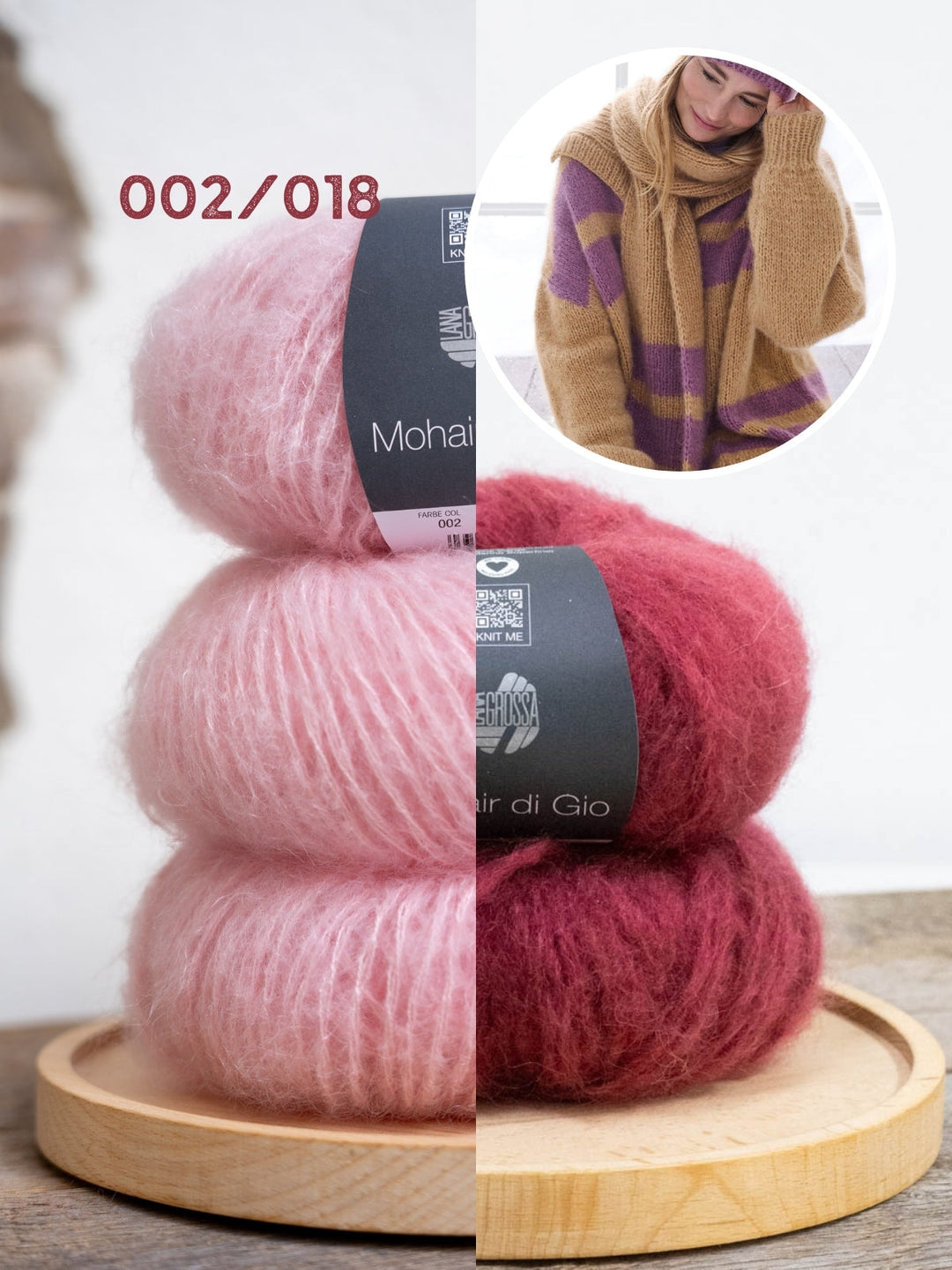 Breipakket Mohair di Gio sjaal