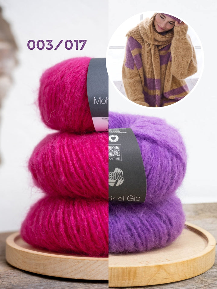 Breipakket Mohair di Gio sjaal