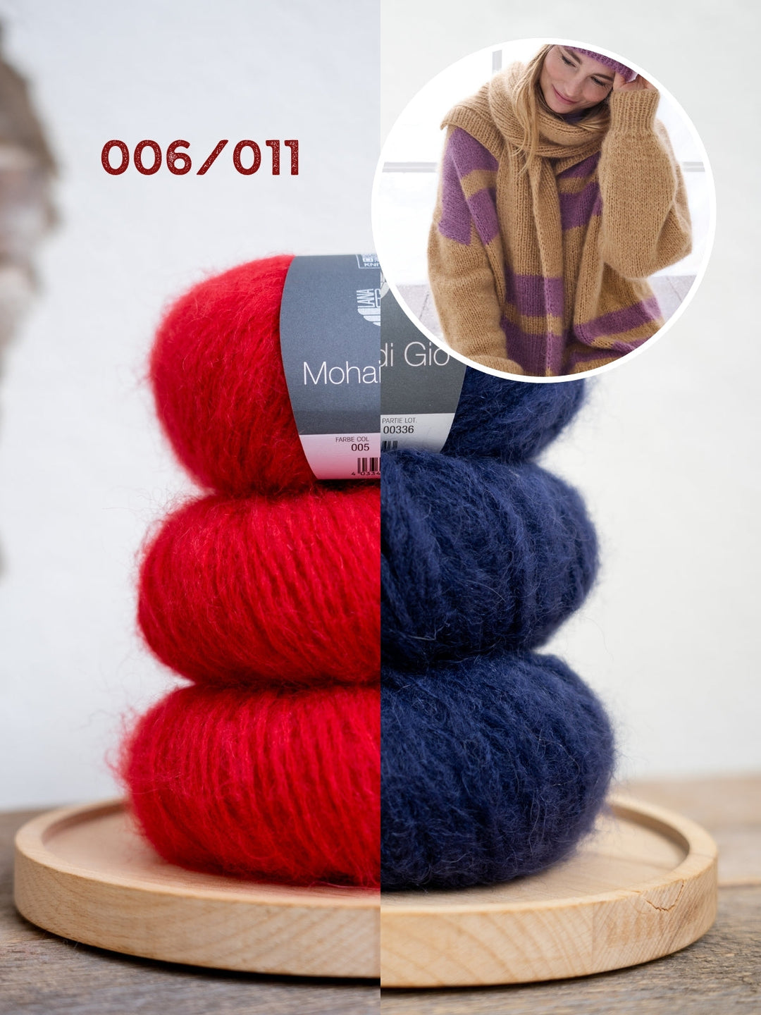 Breipakket Mohair di Gio sjaal