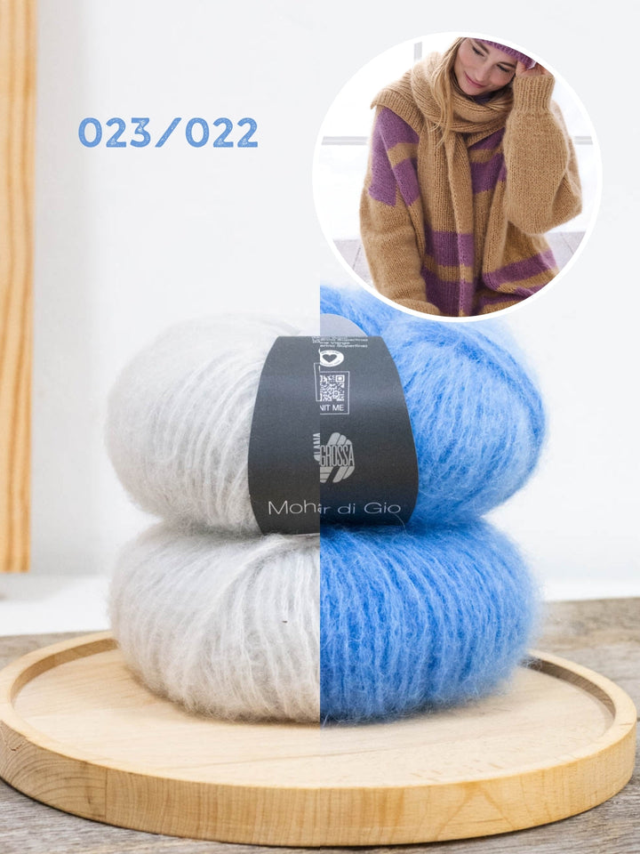 Breipakket Mohair di Gio sjaal