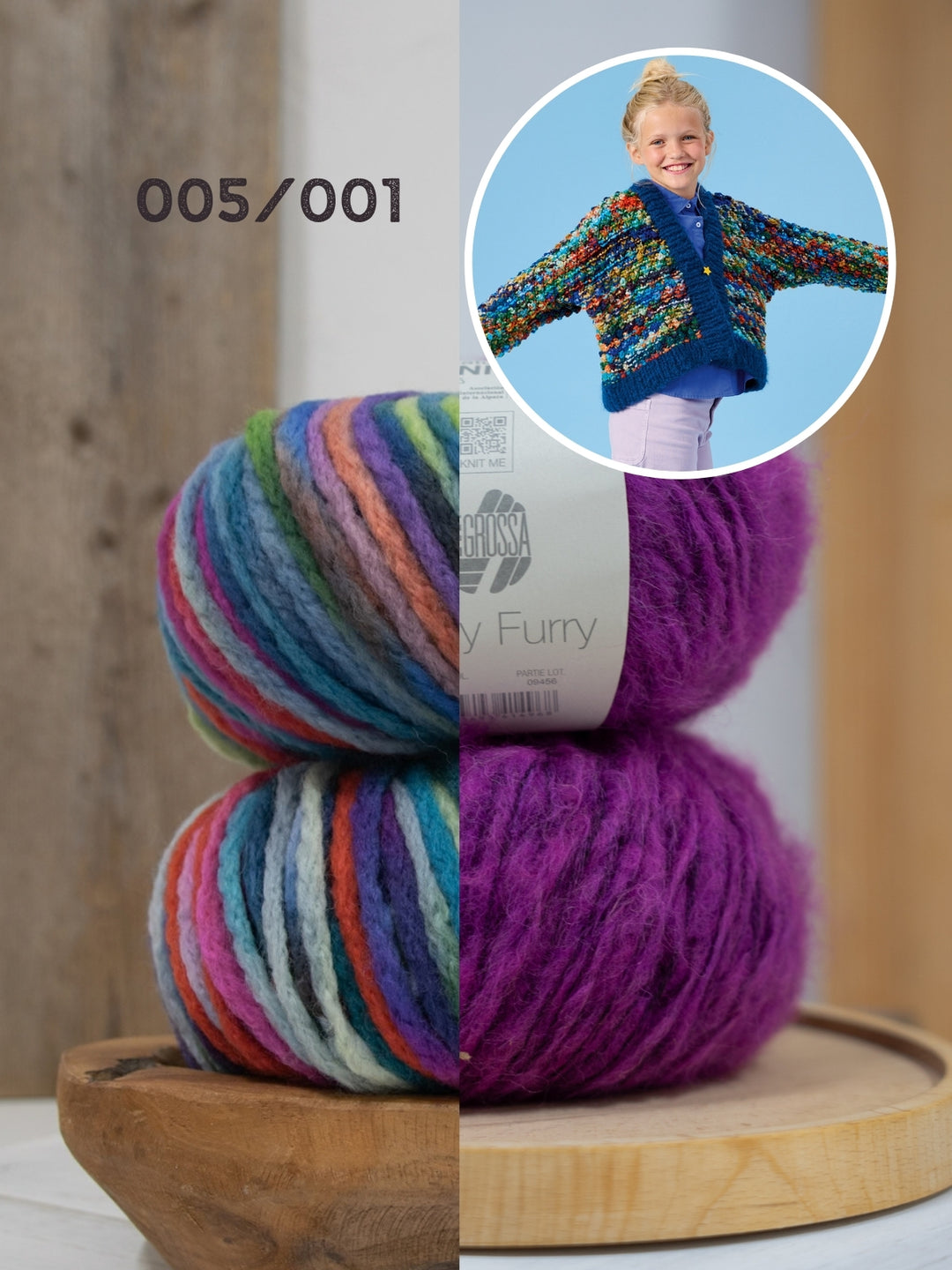 Breipakket Crazy &amp; Baby Furry vest