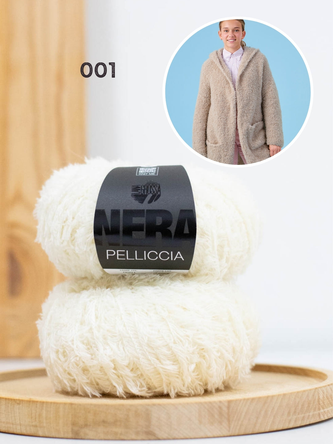 Breipakket Pelliccia mantel met capuchon