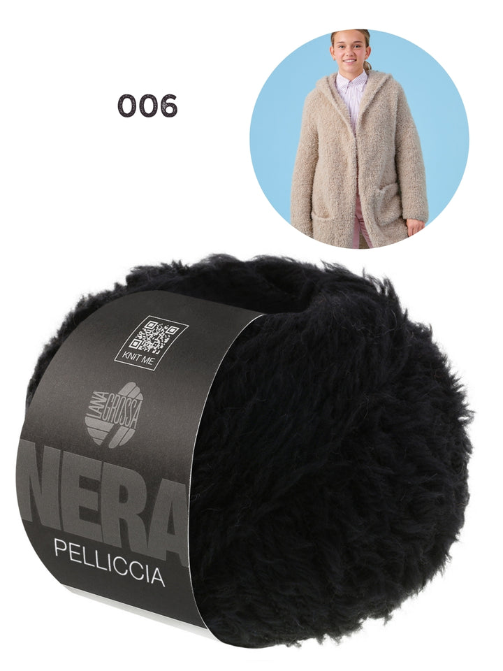 Breipakket Pelliccia mantel met capuchon