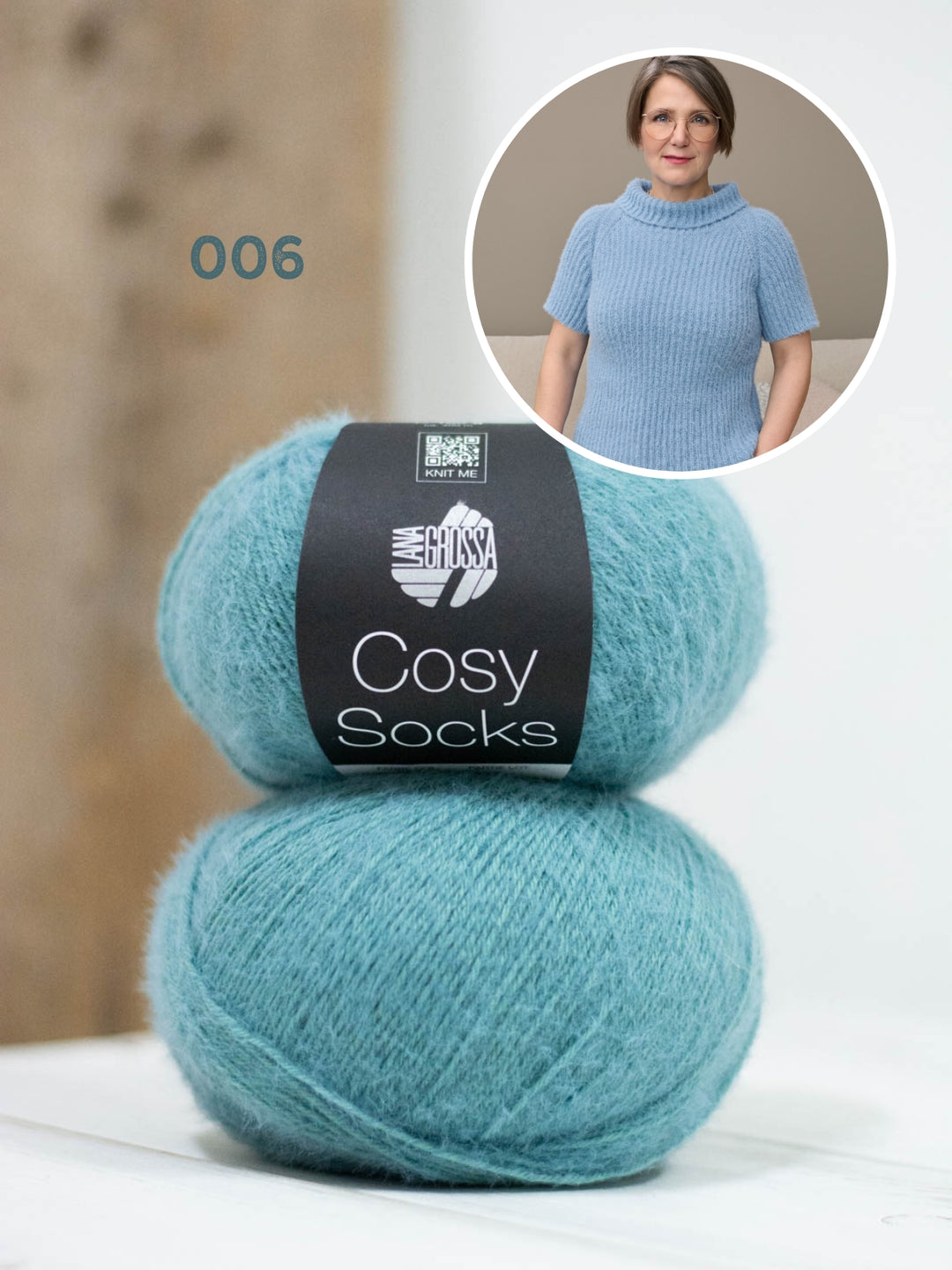 Breipakket Cosy Socks raglantrui met korte mouwen