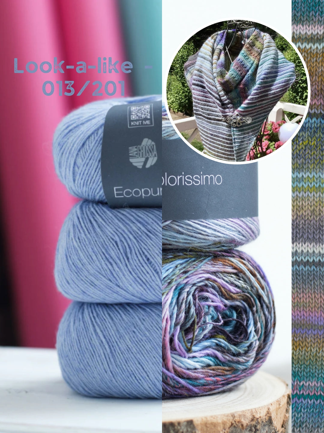 Breipakket Lizas stola Orange Night - Colorissimo & Ecopuno