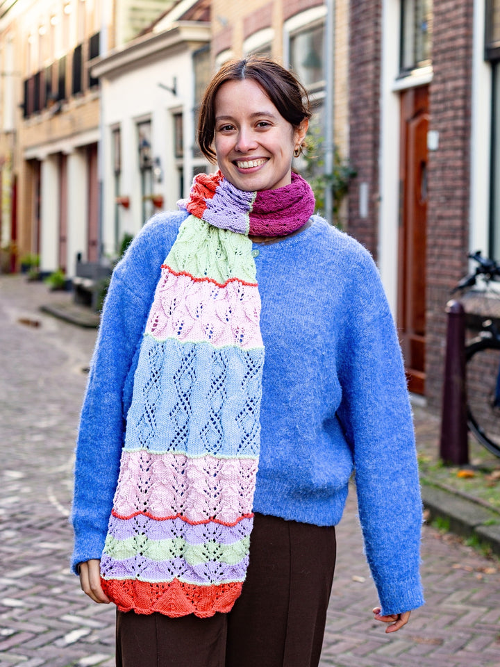 Breipakket Stitch Party Scarf - KAL 2025