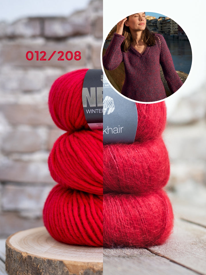 Breipakket Winter Softness Silkhair v-hals trui